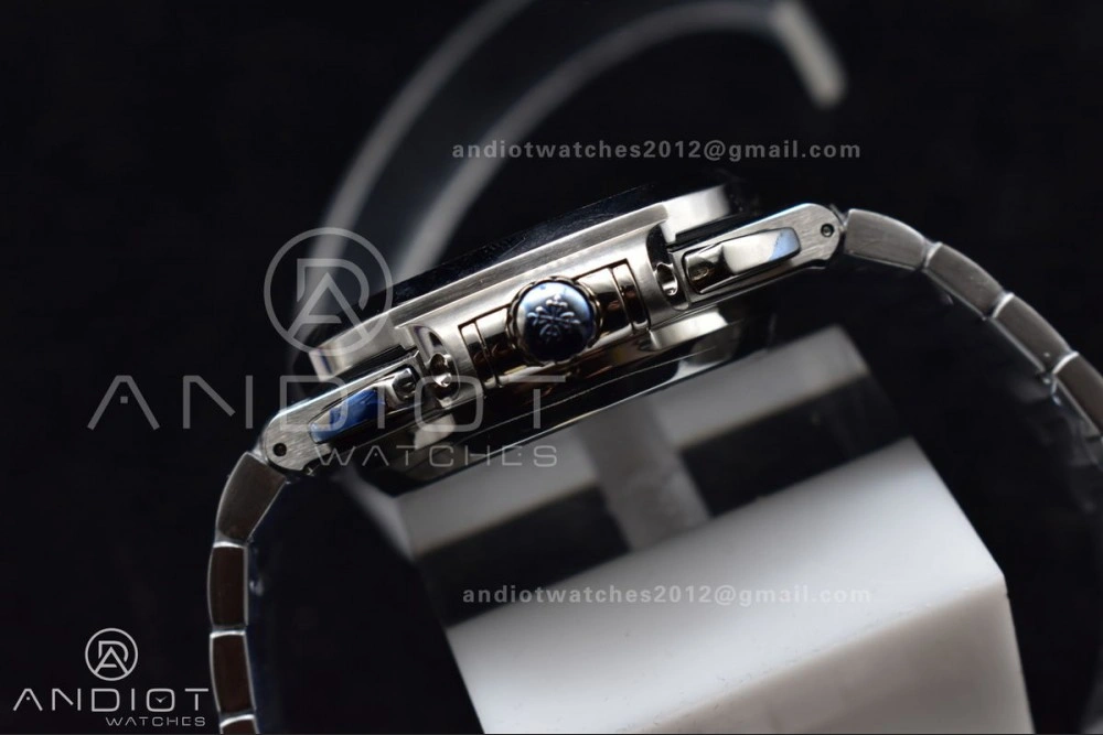 Soft Nautilus Chrono Date 5980 SS SS Wht Stk PPF A7750 Mod 435