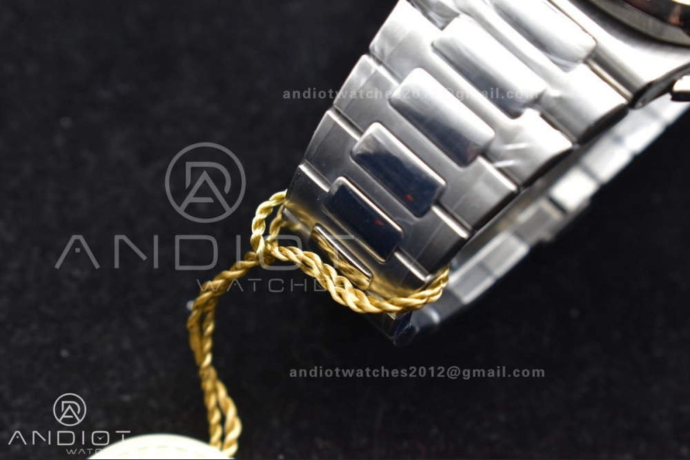 Soft Nautilus Chrono Date 5980 SS SS Wht Stk PPF A7750 Mod 435