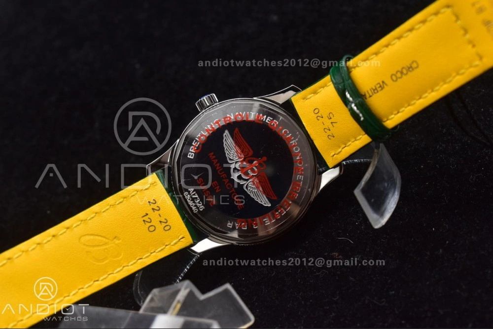 Packable Navitimer  41mm TF 1:1 Best Edition Green Dial on Leather A 179