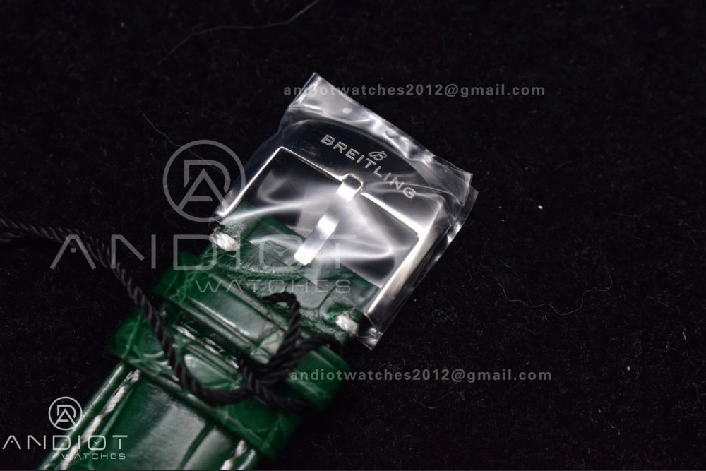 Packable Navitimer  41mm TF 1:1 Best Edition Green Dial on Leather A 179