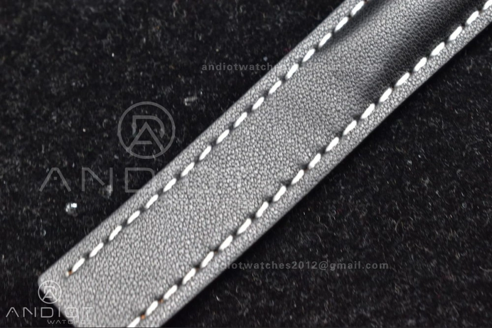 Lightweight Navitimer 1 SS 43mm BLS 1:1 Best Edition Black Dial on Leather Bracelet A 916