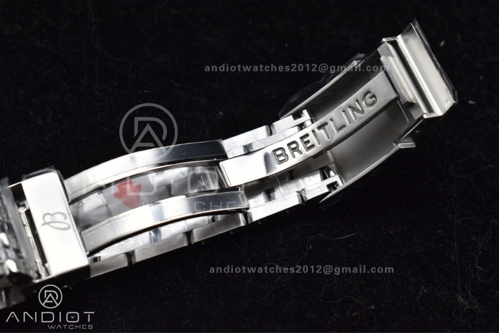 Tailored Navitimer 1 SS V7F 1:1 Best Edition RG Bezel White Dial on SS Bracelet A 923