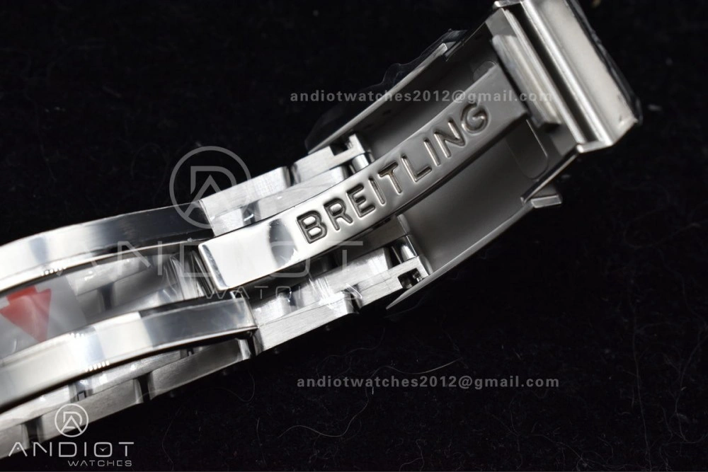 Tailored Navitimer 1 SS V7F 1:1 Best Edition RG Bezel White Dial on SS Bracelet A 923