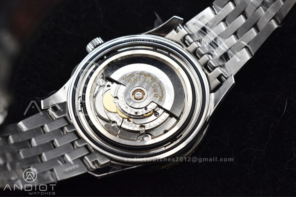 Tailored Navitimer 1 SS V7F 1:1 Best Edition RG Bezel White Dial on SS Bracelet A 923