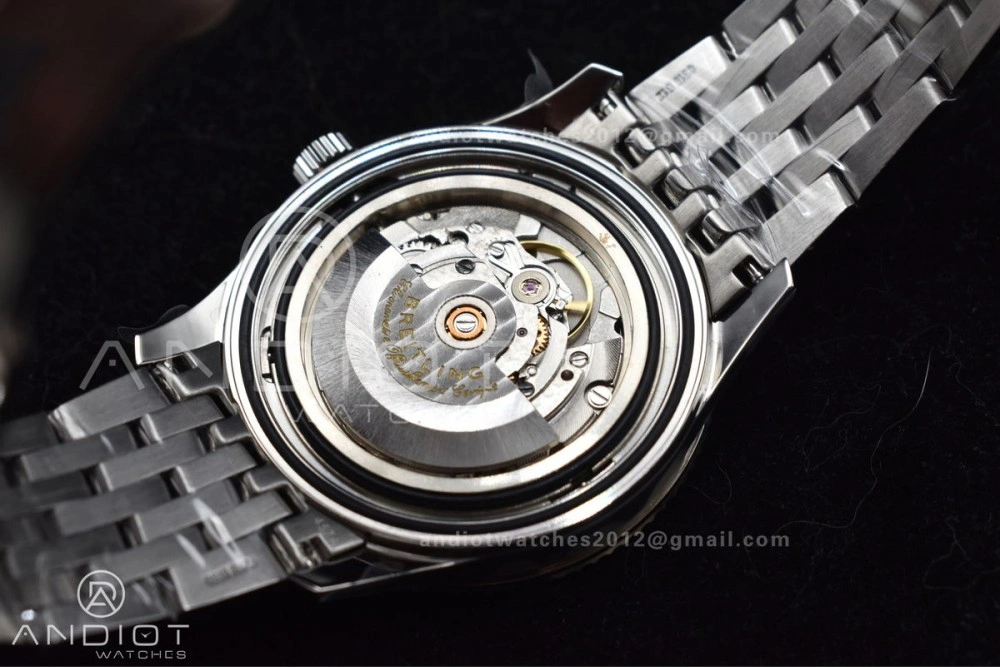 Tailored Navitimer 1 SS V7F 1:1 Best Edition RG Bezel White Dial on SS Bracelet A 923