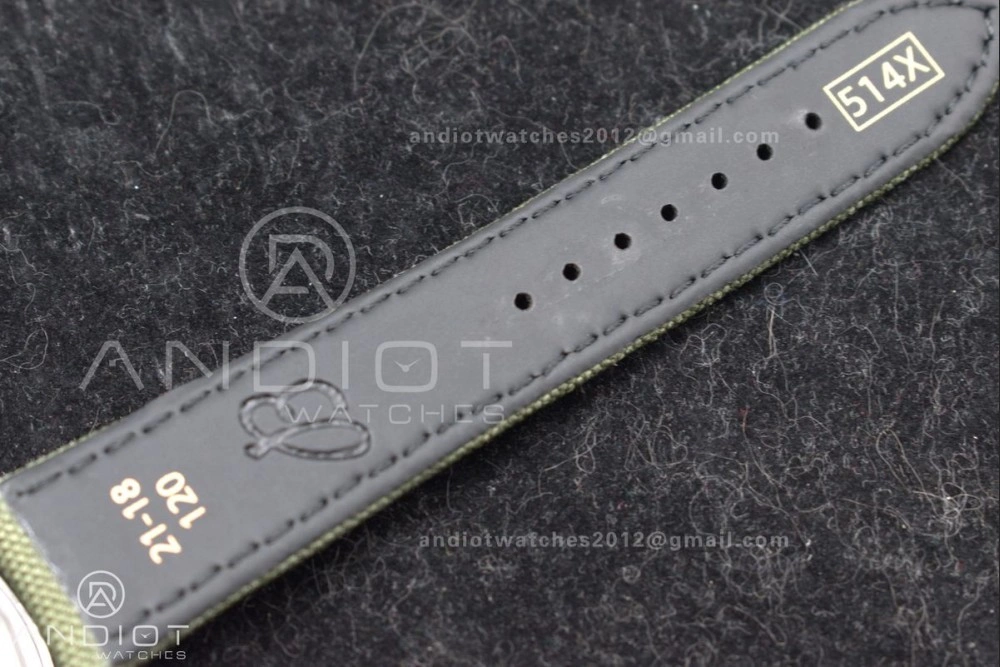 Elegant Navitimer 8 Automatic 41mm PVD TF 1:1 Best Edition Green Dial on Green Nylon Strap A 190