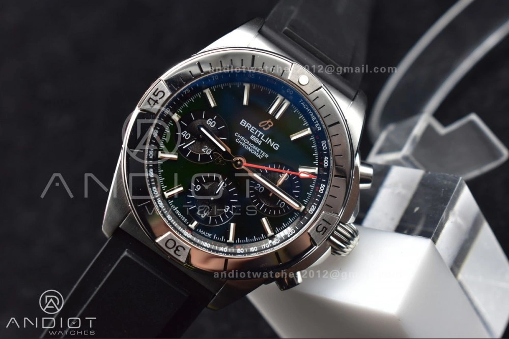 Navitimer B01 Chrono 43mm 1:1 Best Version SS LE L-Green Blk BLS A Durable 183