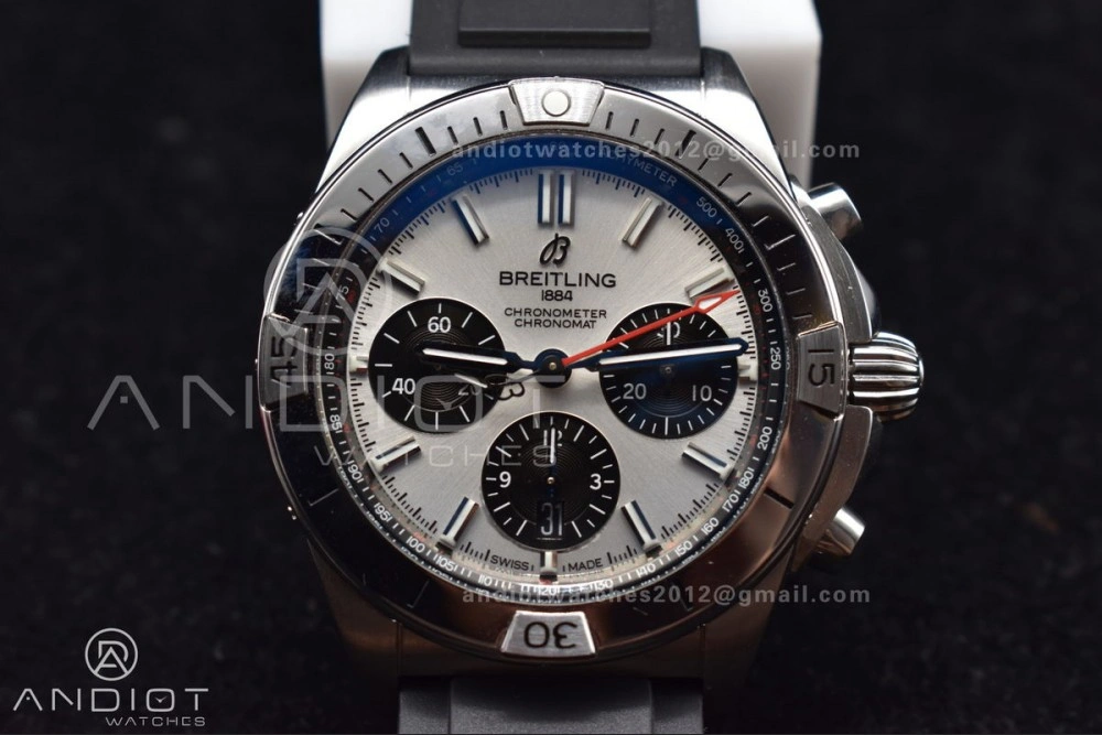 Tailored Navitimer B01 Chrono 43mm 1:1 Best Version SS LE L-Silver Blk BLS A 433