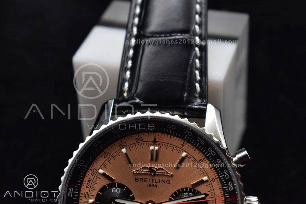 SmartChoice Navitimer Chrono 43mm 1:1 Best Version SS LE L-Orange Blk BLS A 184