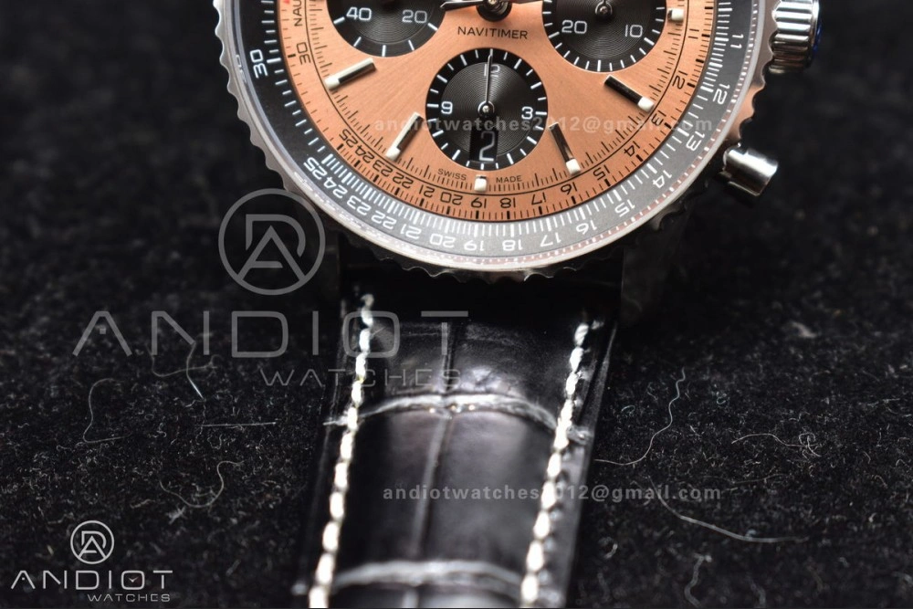 SmartChoice Navitimer Chrono 43mm 1:1 Best Version SS LE L-Orange Blk BLS A 184