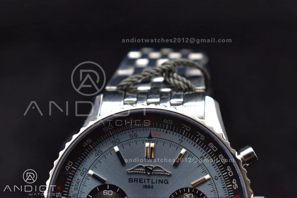 UrbanChic Navitimer SS 43mm BLS 1:1 Best Edition Blue Dial on SS Bracelet A 160