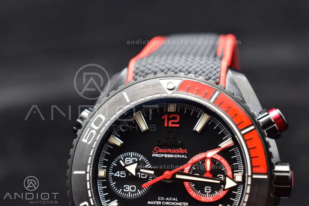 TravelReady OM Factory Best Edition Omega Planet Ocean Chronograph with  3:00 Subdial Counter Volvo Ocean 2017 2018 Race Deep Black Edition 936