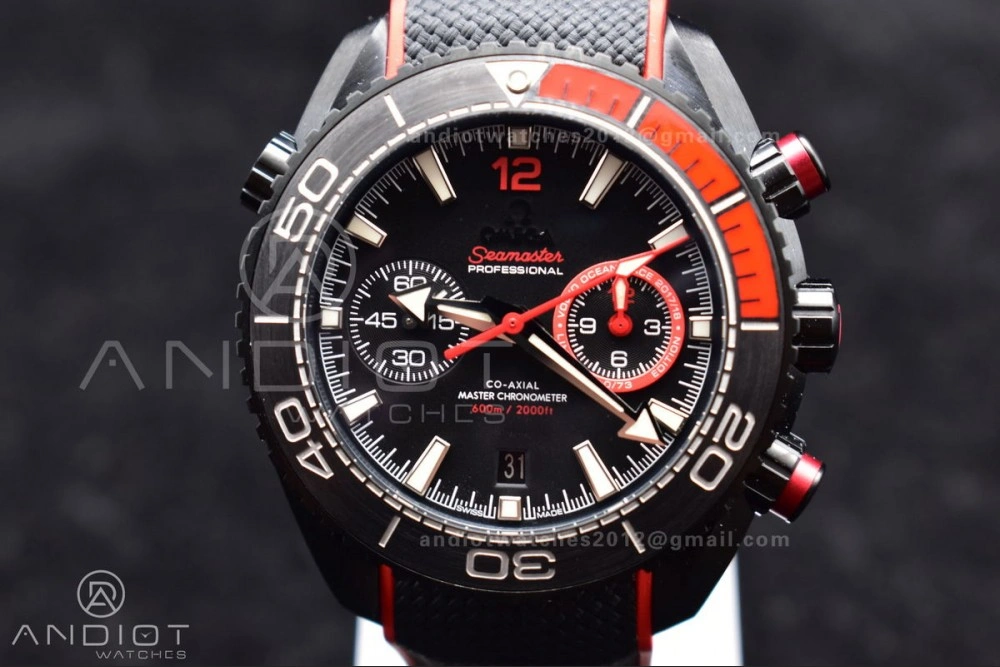 TravelReady OM Factory Best Edition Omega Planet Ocean Chronograph with  3:00 Subdial Counter Volvo Ocean 2017 2018 Race Deep Black Edition 936