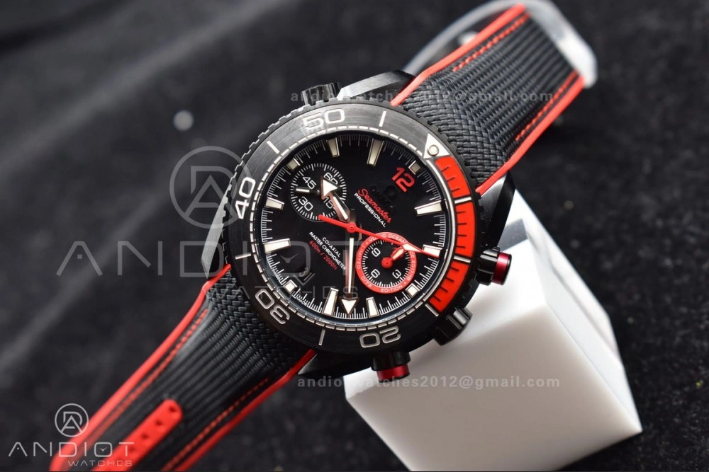 TravelReady OM Factory Best Edition Omega Planet Ocean Chronograph with  3:00 Subdial Counter Volvo Ocean 2017 2018 Race Deep Black Edition 936