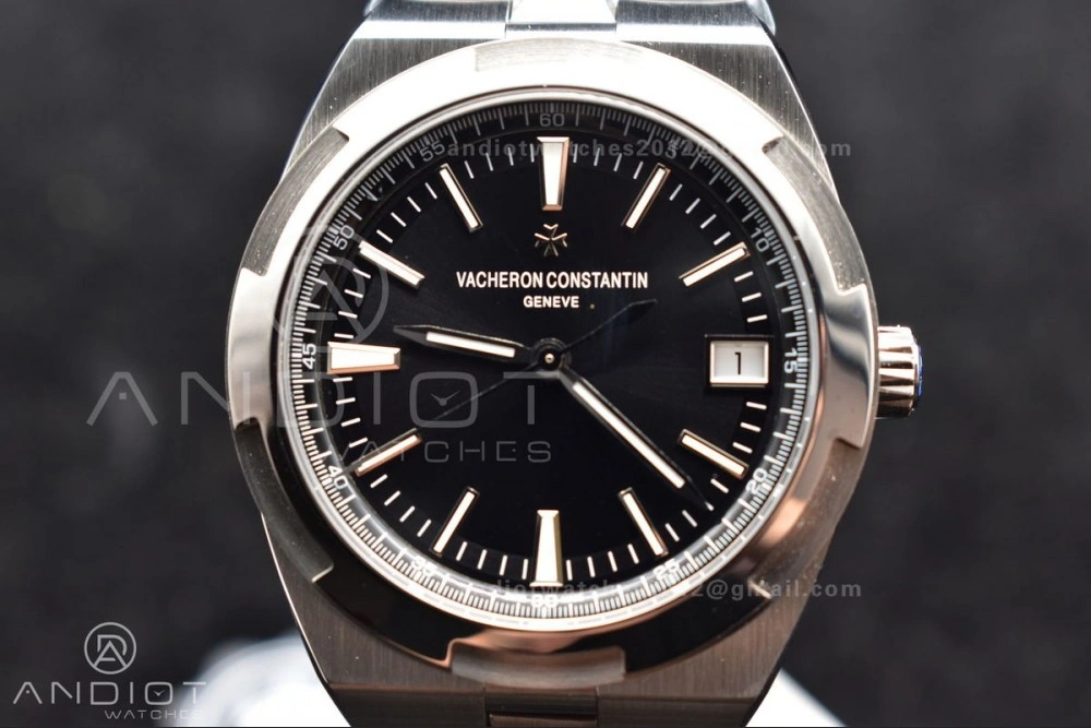 Overseas 4500V SS ZF 1:1 Best Edition Black Dial on SS Bracelet A NewStyle 1282