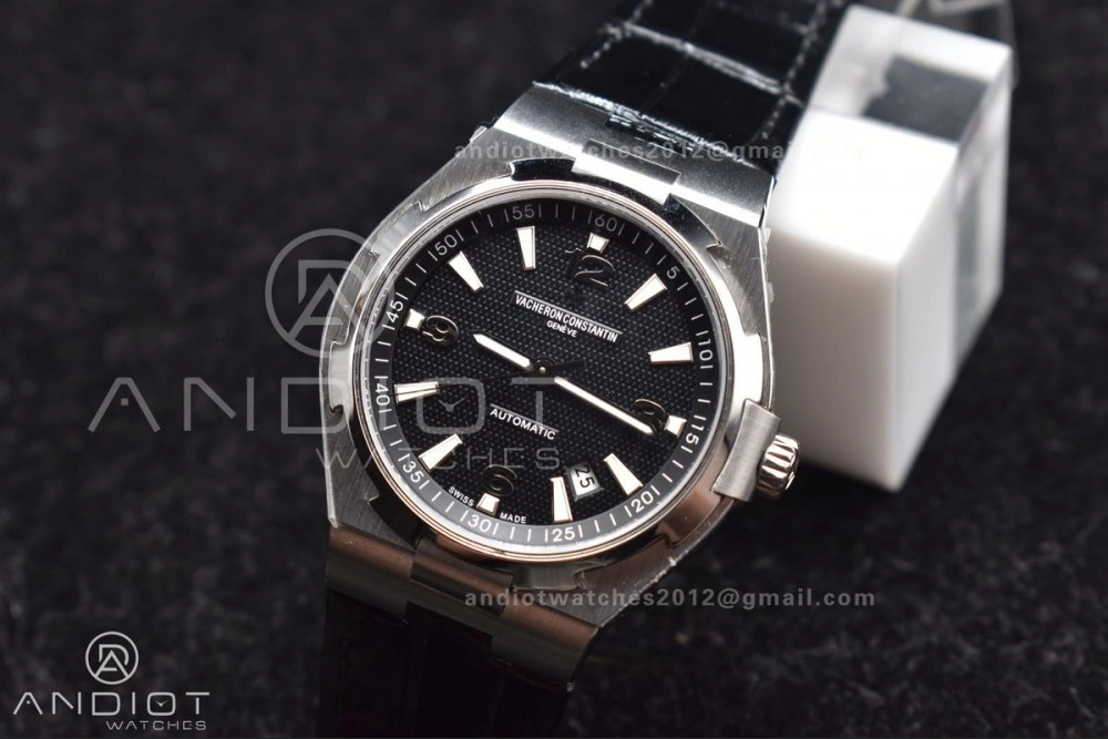 Overseas SS 8F Maker Black Dial on Black Rubber Strap Sporty 1288