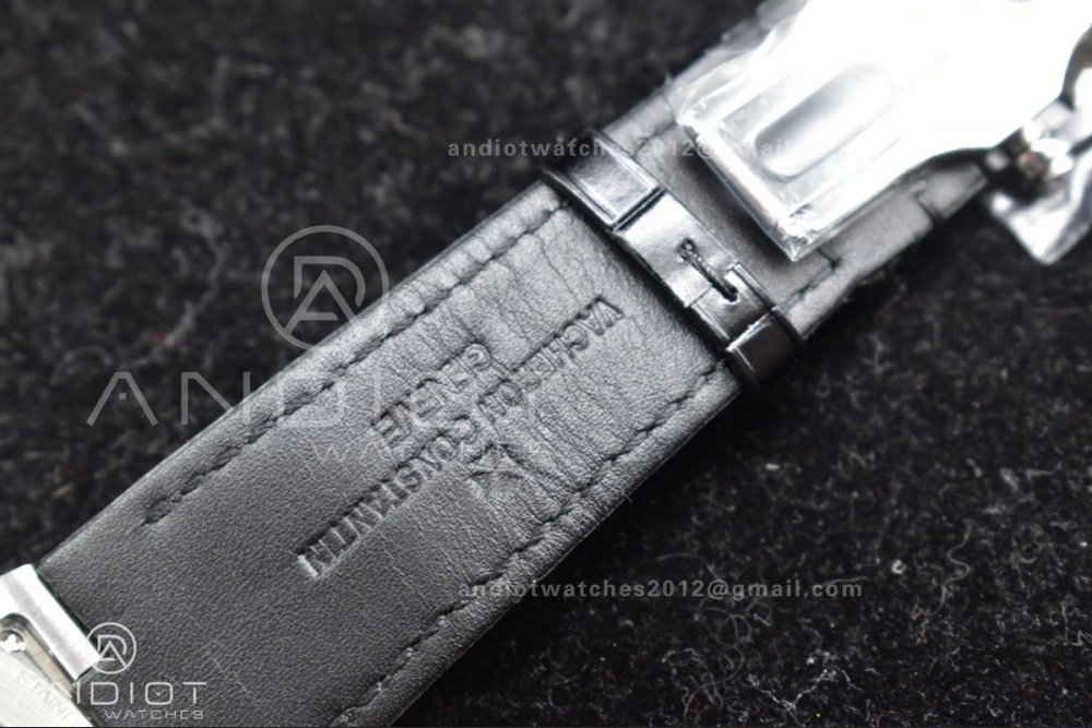 Overseas SS 8F Maker Black Dial on Black Rubber Strap GoodFit 932