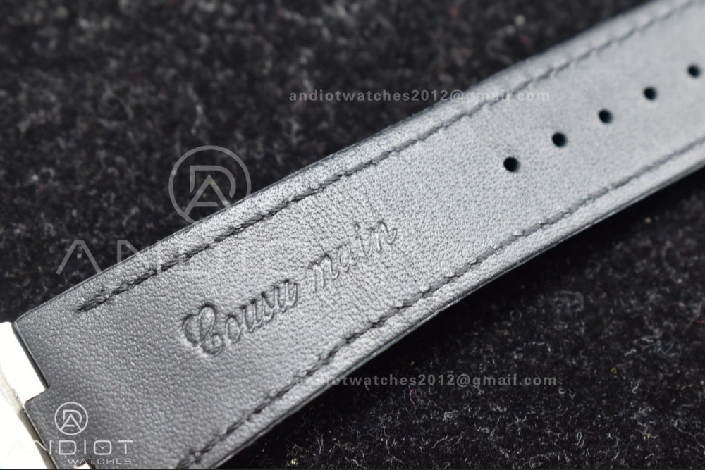 Overseas SS 8F Maker Black Dial on Black Rubber Strap GoodFit 932