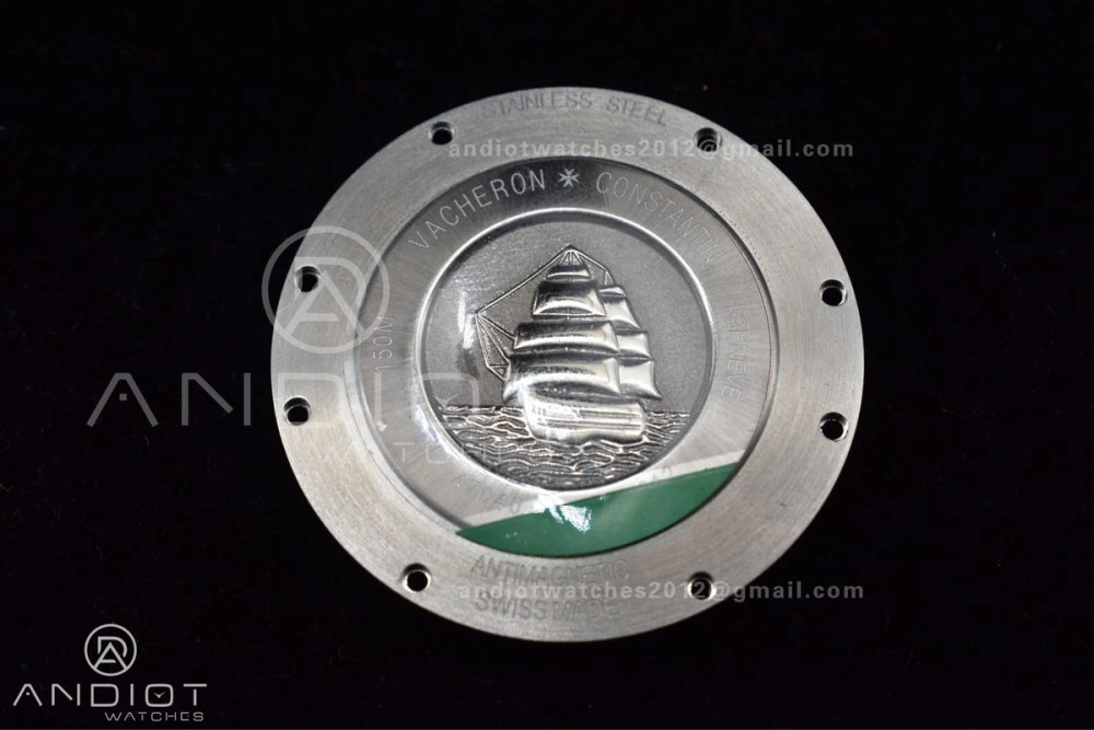 Overseas SS 8F Maker Black Dial on Black Rubber Strap GoodFit 932
