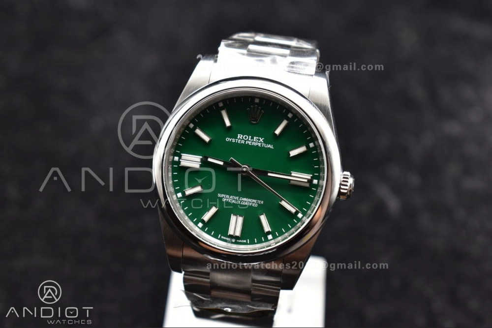Affordable Oyster Perpetual 124300 41mm Clean 1:1 Best Edition 904L Steel Green Dial VR 934