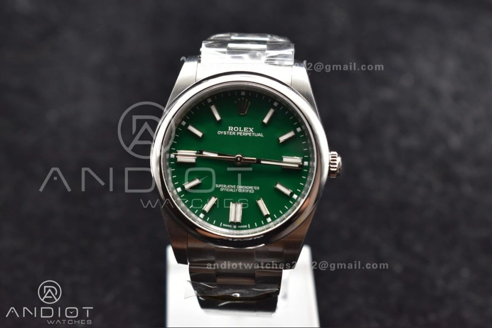 Affordable Oyster Perpetual 124300 41mm Clean 1:1 Best Edition 904L Steel Green Dial VR 934