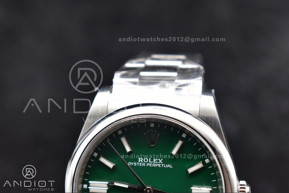 Affordable Oyster Perpetual 124300 41mm Clean 1:1 Best Edition 904L Steel Green Dial VR 934