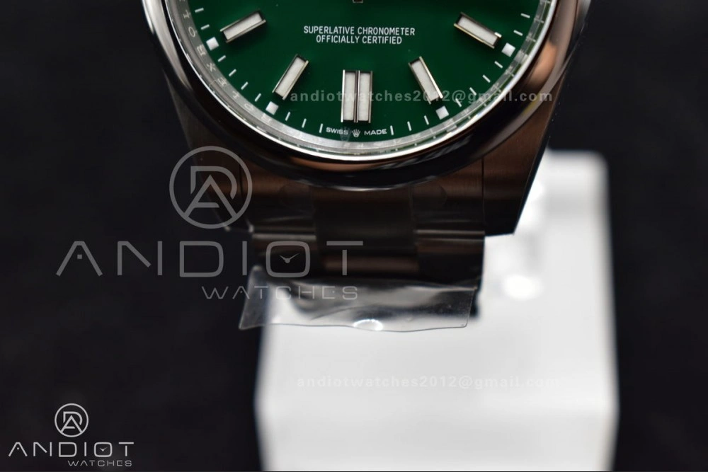 Affordable Oyster Perpetual 124300 41mm Clean 1:1 Best Edition 904L Steel Green Dial VR 934