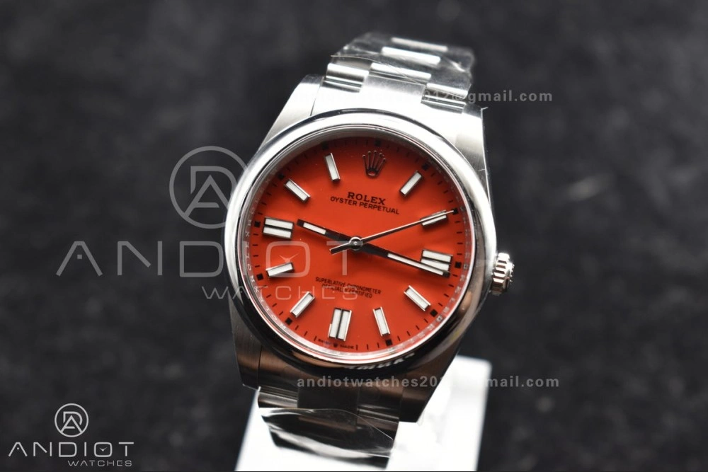 Oyster Perpetual 124300 41mm Clean 1:1 Best Edition 904L Steel Red Dial VR Versatile 938