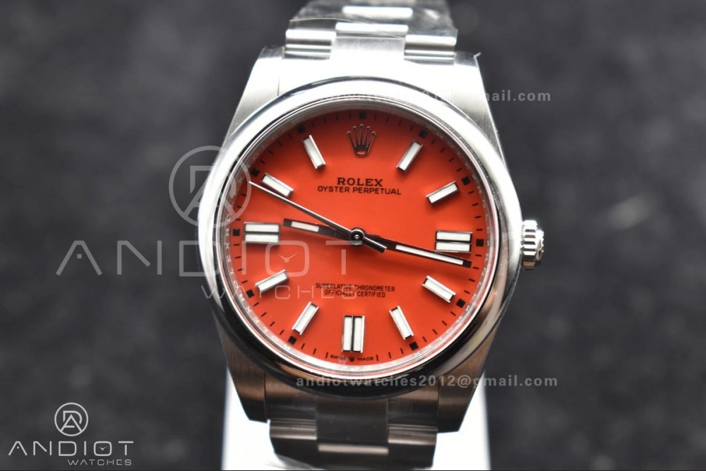 Oyster Perpetual 124300 41mm Clean 1:1 Best Edition 904L Steel Red Dial VR Versatile 938