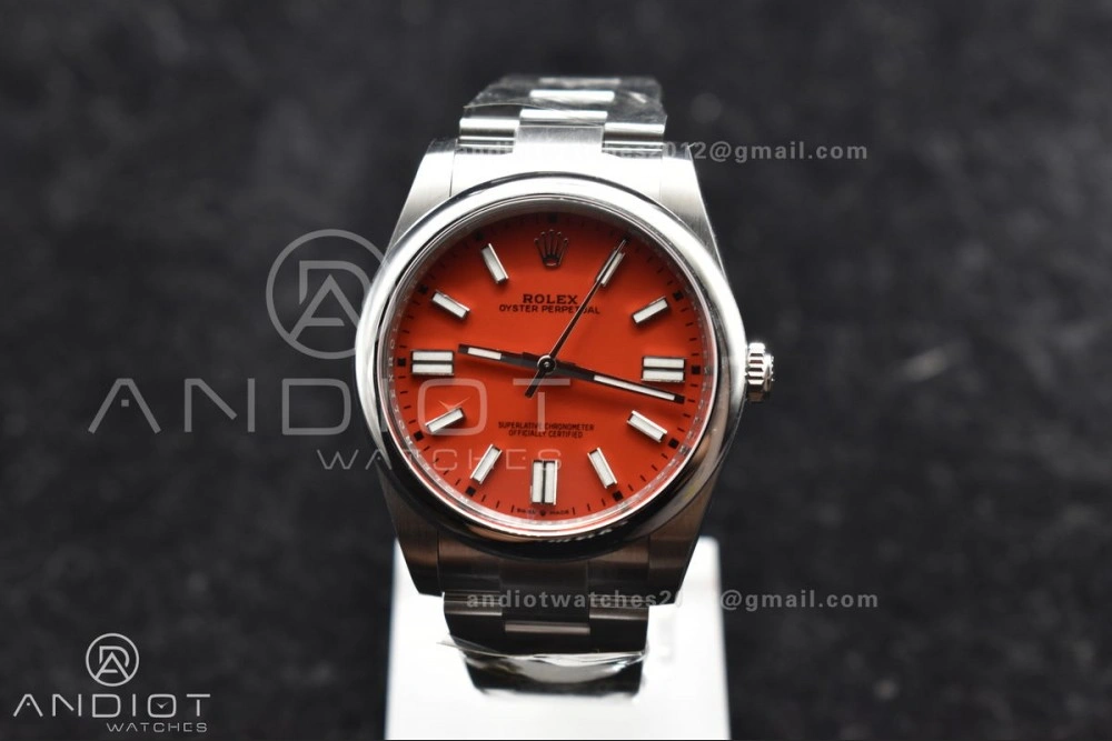 Oyster Perpetual 124300 41mm Clean 1:1 Best Edition 904L Steel Red Dial VR Versatile 938