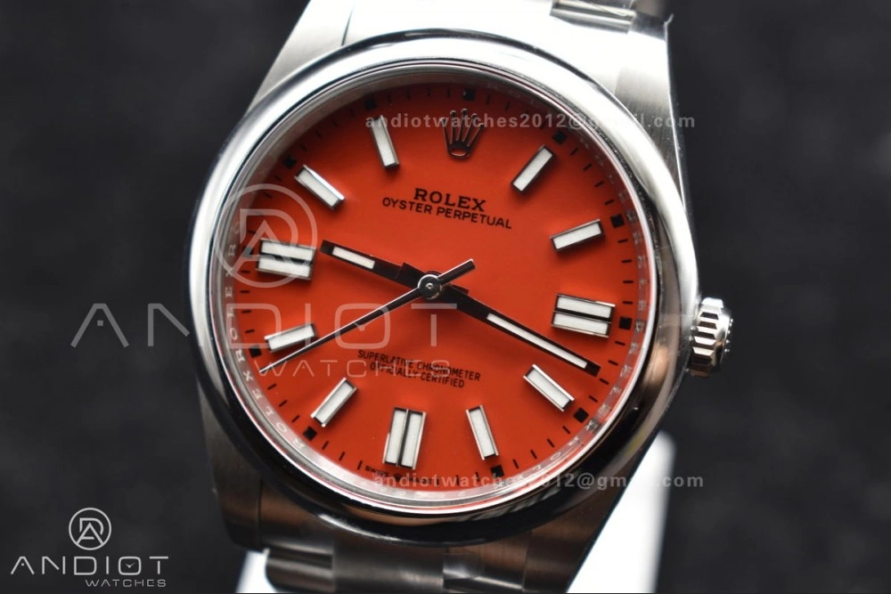 Oyster Perpetual 124300 41mm Clean 1:1 Best Edition 904L Steel Red Dial VR Versatile 938