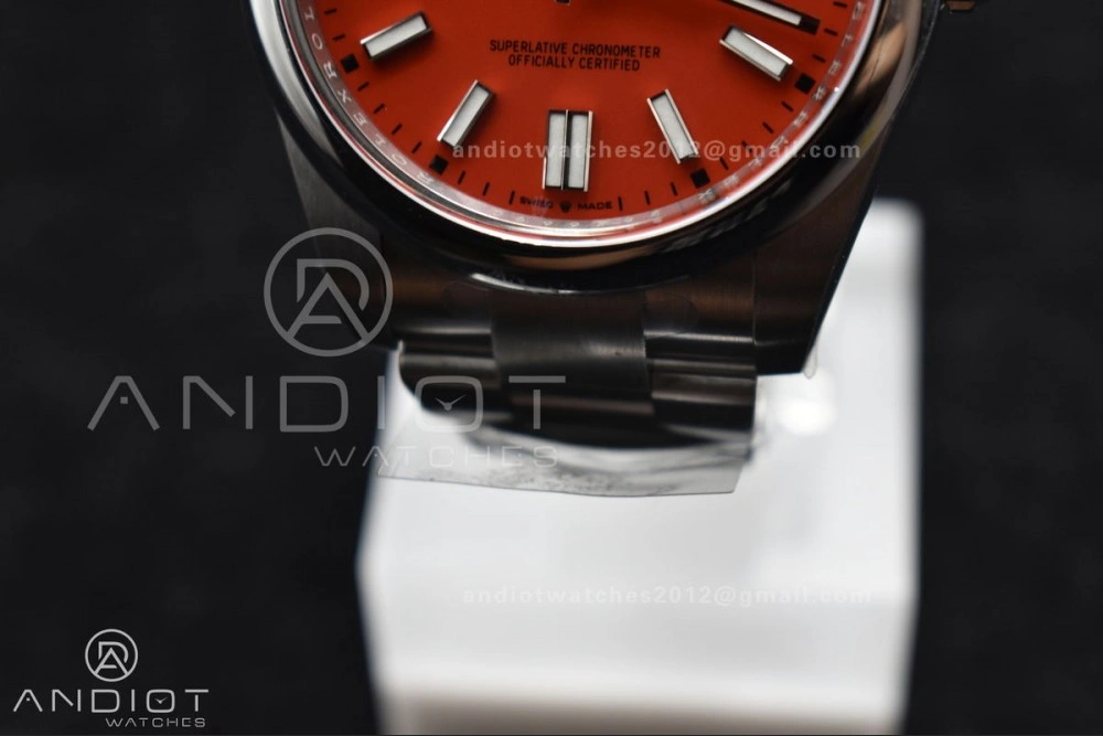 Oyster Perpetual 124300 41mm Clean 1:1 Best Edition 904L Steel Red Dial VR Versatile 938