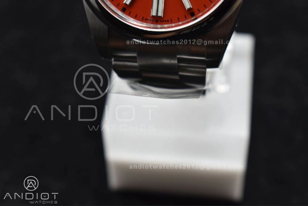 Oyster Perpetual 124300 41mm Clean 1:1 Best Edition 904L Steel Red Dial VR Versatile 938