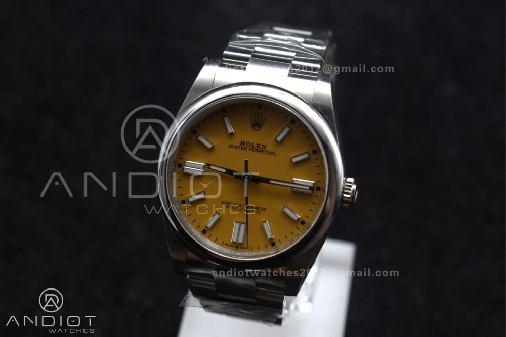 Oyster Perpetual 124300 41mm Clean 1:1 Best Edition 904L Steel Yellow Dial VR MultiPurpose 937