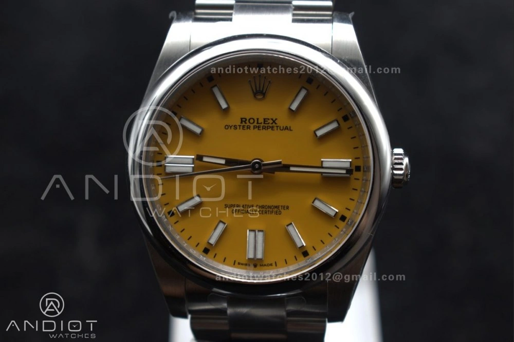 Oyster Perpetual 124300 41mm Clean 1:1 Best Edition 904L Steel Yellow Dial VR MultiPurpose 937