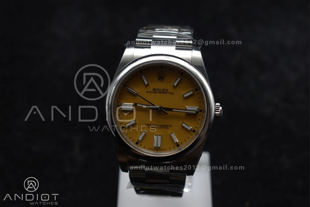 Oyster Perpetual 124300 41mm Clean 1:1 Best Edition 904L Steel Yellow Dial VR MultiPurpose 937
