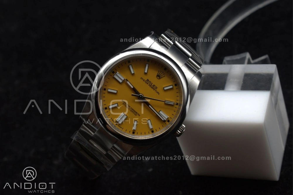 Oyster Perpetual 124300 41mm Clean 1:1 Best Edition 904L Steel Yellow Dial VR MultiPurpose 937