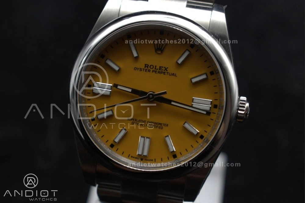 Oyster Perpetual 124300 41mm Clean 1:1 Best Edition 904L Steel Yellow Dial VR MultiPurpose 937