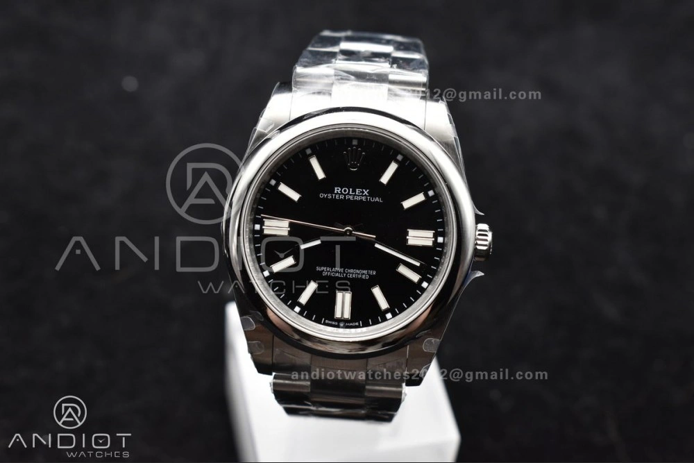 ZipUp Oyster Perpetual 124300 41mm DIWF 1:1 Best Edition 904L Steel Black Dial A 940