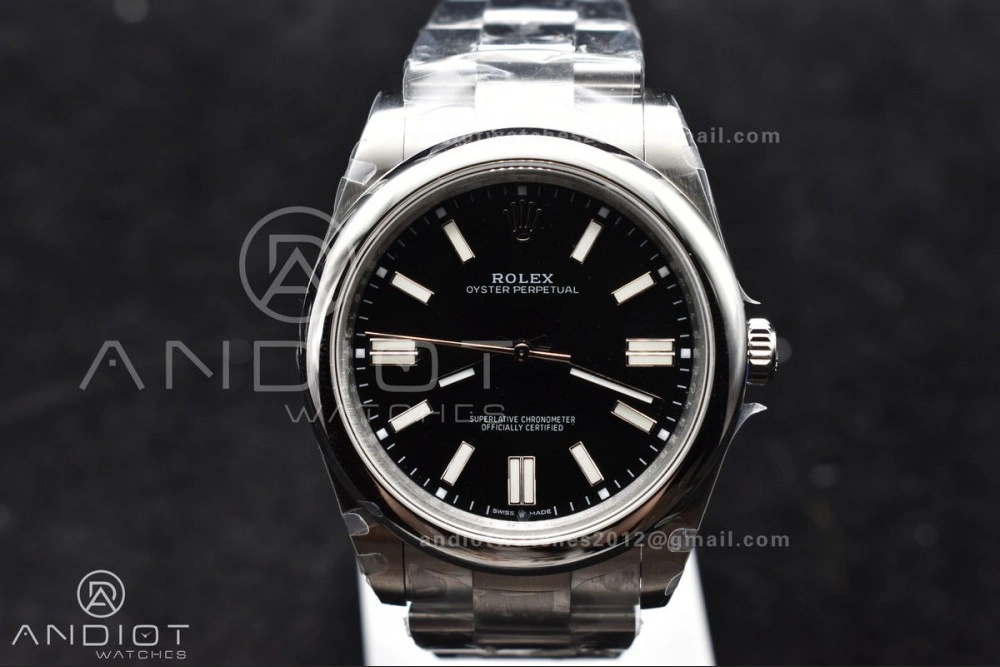 ZipUp Oyster Perpetual 124300 41mm DIWF 1:1 Best Edition 904L Steel Black Dial A 940