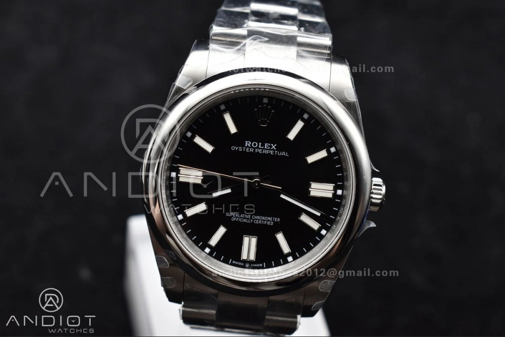 ZipUp Oyster Perpetual 124300 41mm DIWF 1:1 Best Edition 904L Steel Black Dial A 940