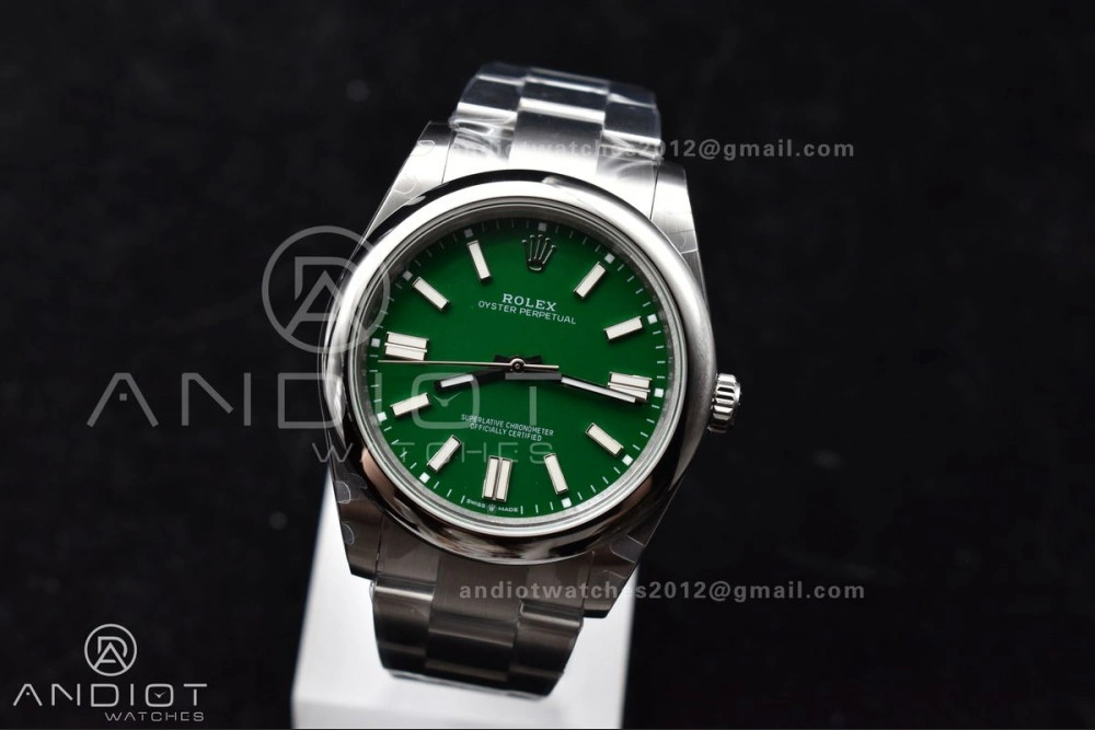Oyster Perpetual 124300 41mm DIWF 1:1 Best Edition 904L Steel Green Dial A Tailored 942