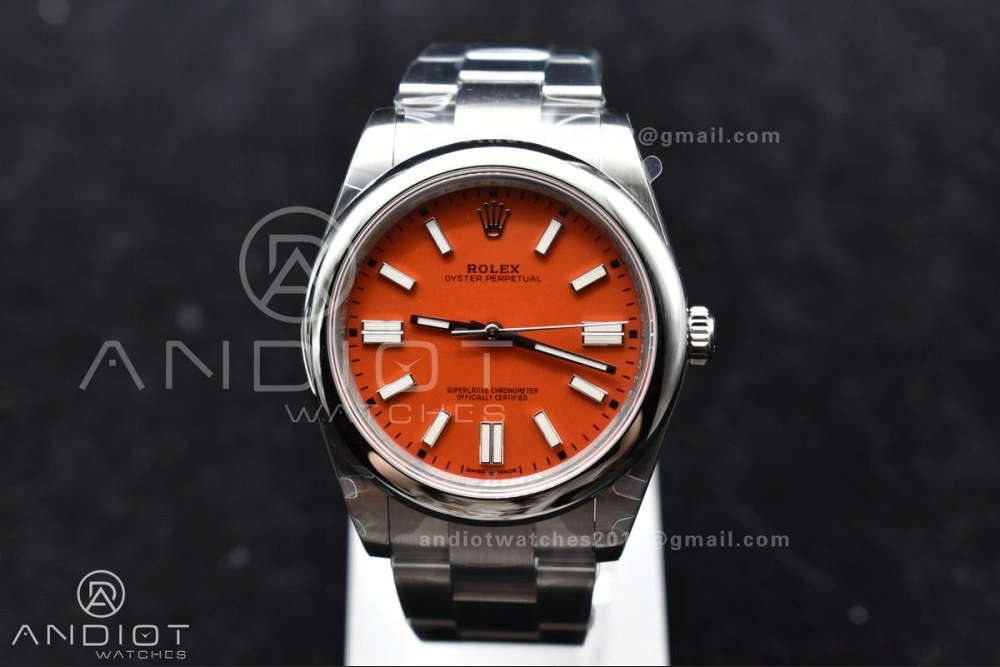 Oyster Perpetual 124300 41mm DIWF 1:1 Best Edition 904L Steel Orange Dial A Popular 946