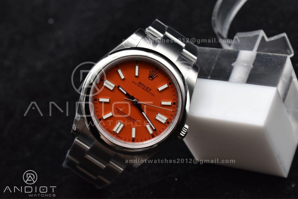 Oyster Perpetual 124300 41mm DIWF 1:1 Best Edition 904L Steel Orange Dial A Popular 946