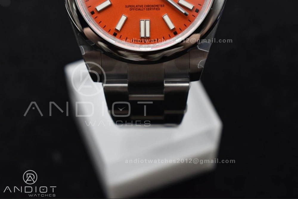 Oyster Perpetual 124300 41mm DIWF 1:1 Best Edition 904L Steel Orange Dial A Popular 946