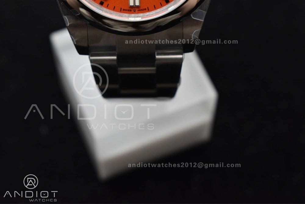 Oyster Perpetual 124300 41mm DIWF 1:1 Best Edition 904L Steel Orange Dial A Popular 946