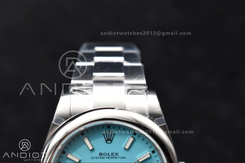 Oyster Perpetual 124300 41mm DIWF 1:1 Best Edition 904L Steel Tiffany Blue Dial A Stretchable 944
