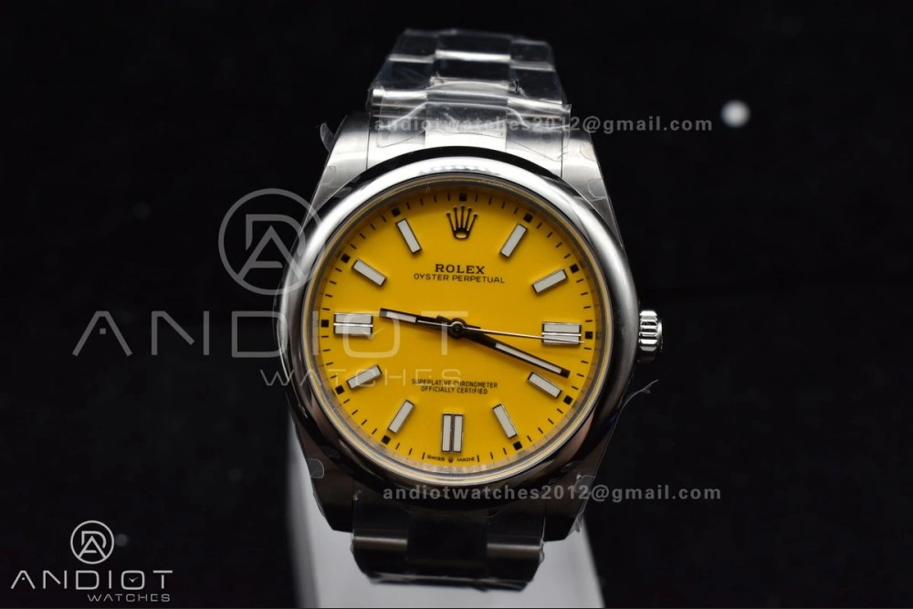 Cozy Oyster Perpetual 124300 41mm DIWF 1:1 Best Edition 904L Steel Yellow Dial A 952
