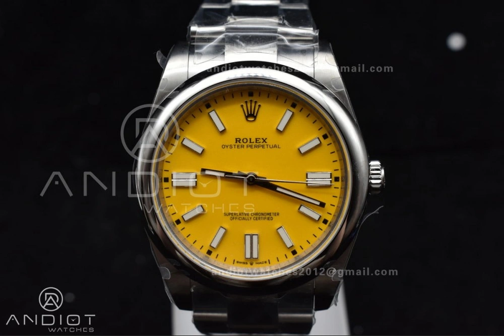 Cozy Oyster Perpetual 124300 41mm DIWF 1:1 Best Edition 904L Steel Yellow Dial A 952