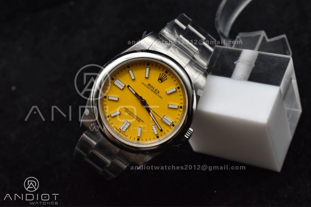 Cozy Oyster Perpetual 124300 41mm DIWF 1:1 Best Edition 904L Steel Yellow Dial A 952